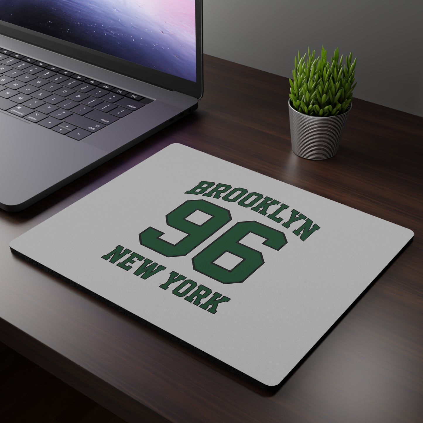 Brooklyn 96 New York Rectangular Mouse Pad — Vintage Collegiate Desk Mat