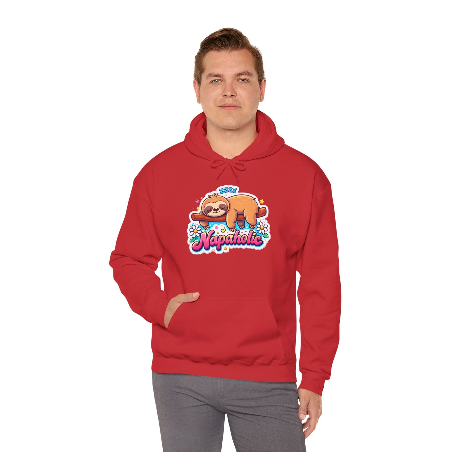 Napaholic Sloth Hoodie — Cute Sleepy Sloth Graphic Sweatshirt