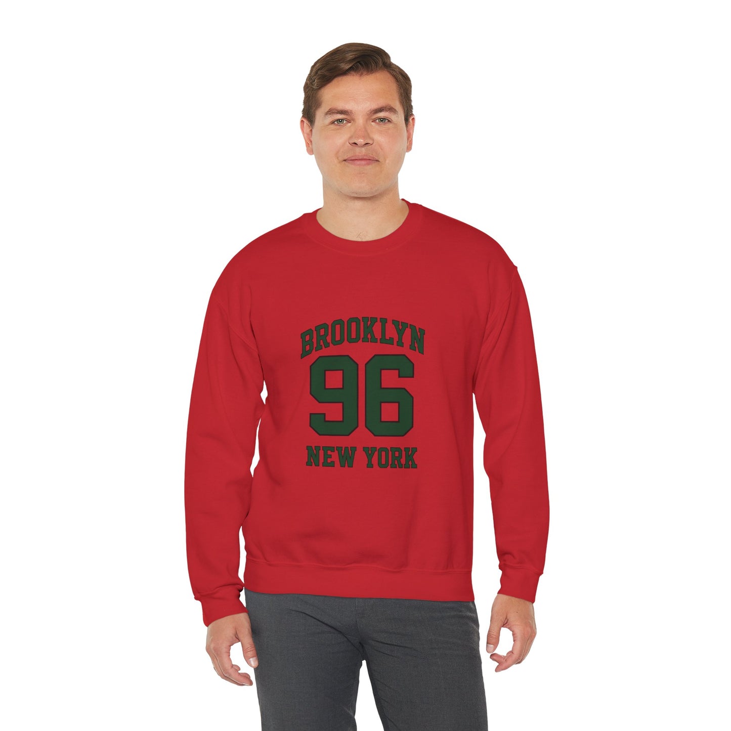 Crewneck Sweatshirt - Brooklyn 96 New York Vintage Athletic Pullover