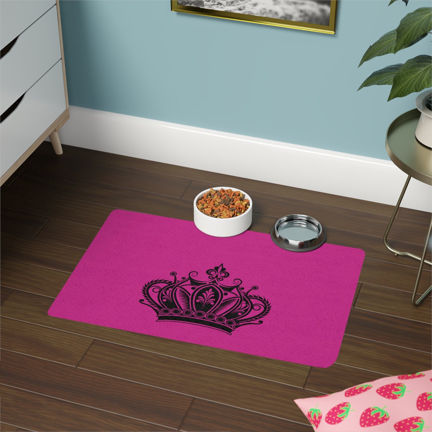 Pet Food Mat — Royal Crown Non-Slip Feeding Mat (12x18)