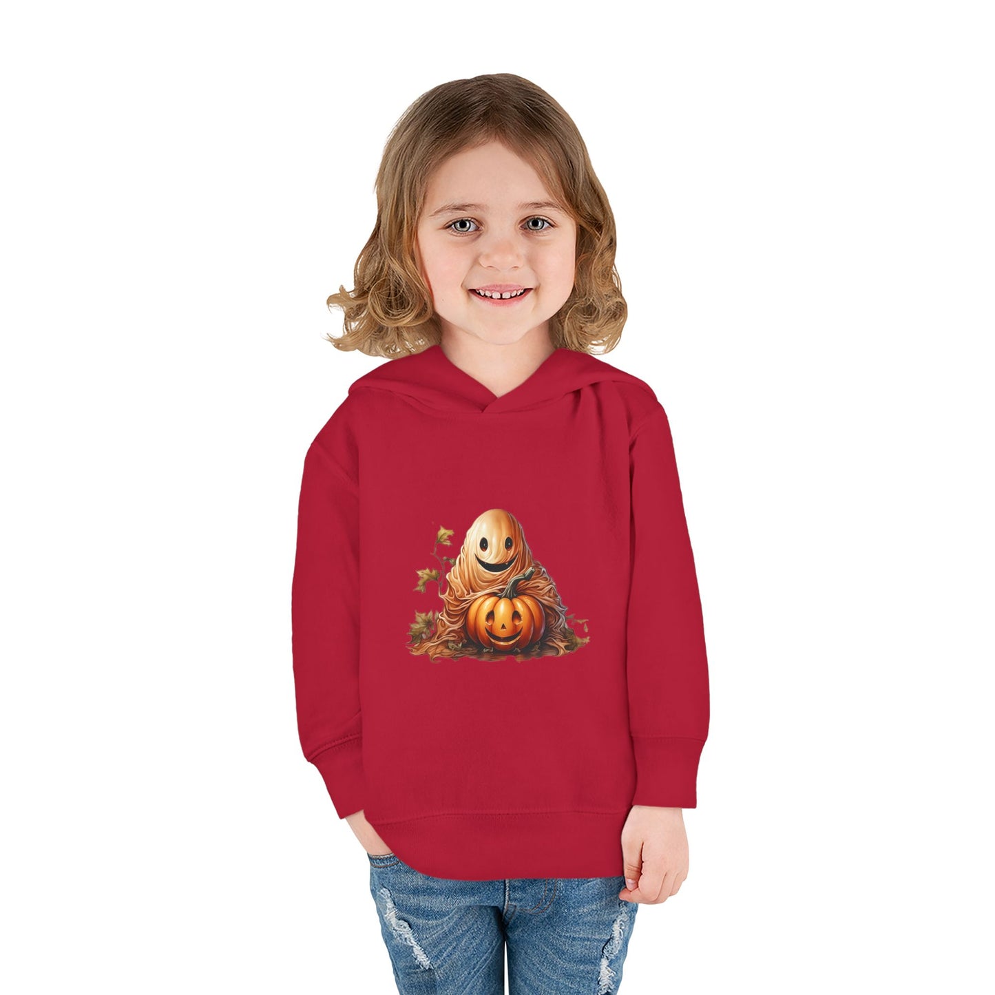 Halloween Toddler Hoodie, Cozy Pullover for Kids, Cute Fleece Sweatshirt, Perfect Fall Gift, Pumpkin Design