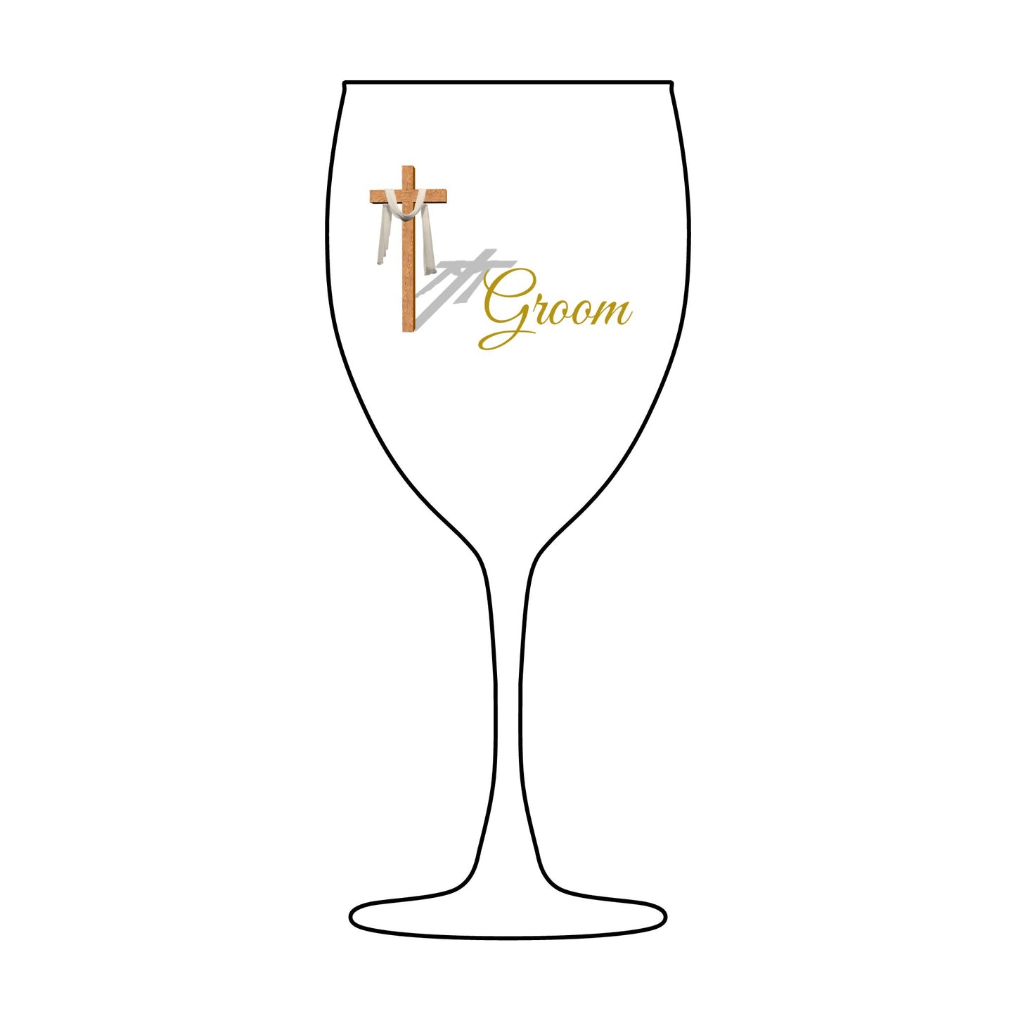 Personalized Wine Glass for Groom, Engraved Wedding Gift, Unique Bridal Shower Keepsake, Customized Wine Cup, Celebration Toasting Glass