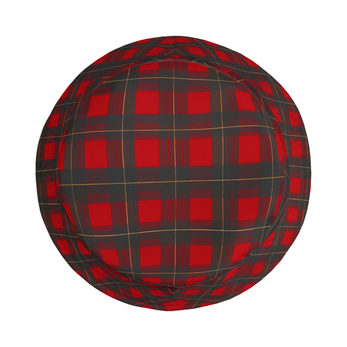 Red Plaid Bucket Hat - Classic Lumberjack Check