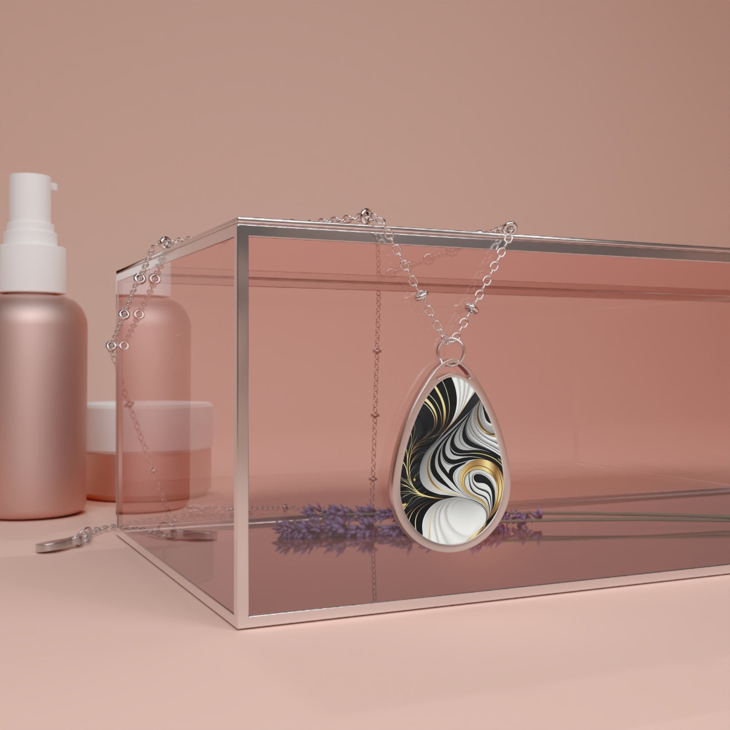 Elegant Oval Necklace - Modern Jewelry for Every Occasion, Minimalist Pendant, Gift for Her, Boho Accessories, Everyday Wear