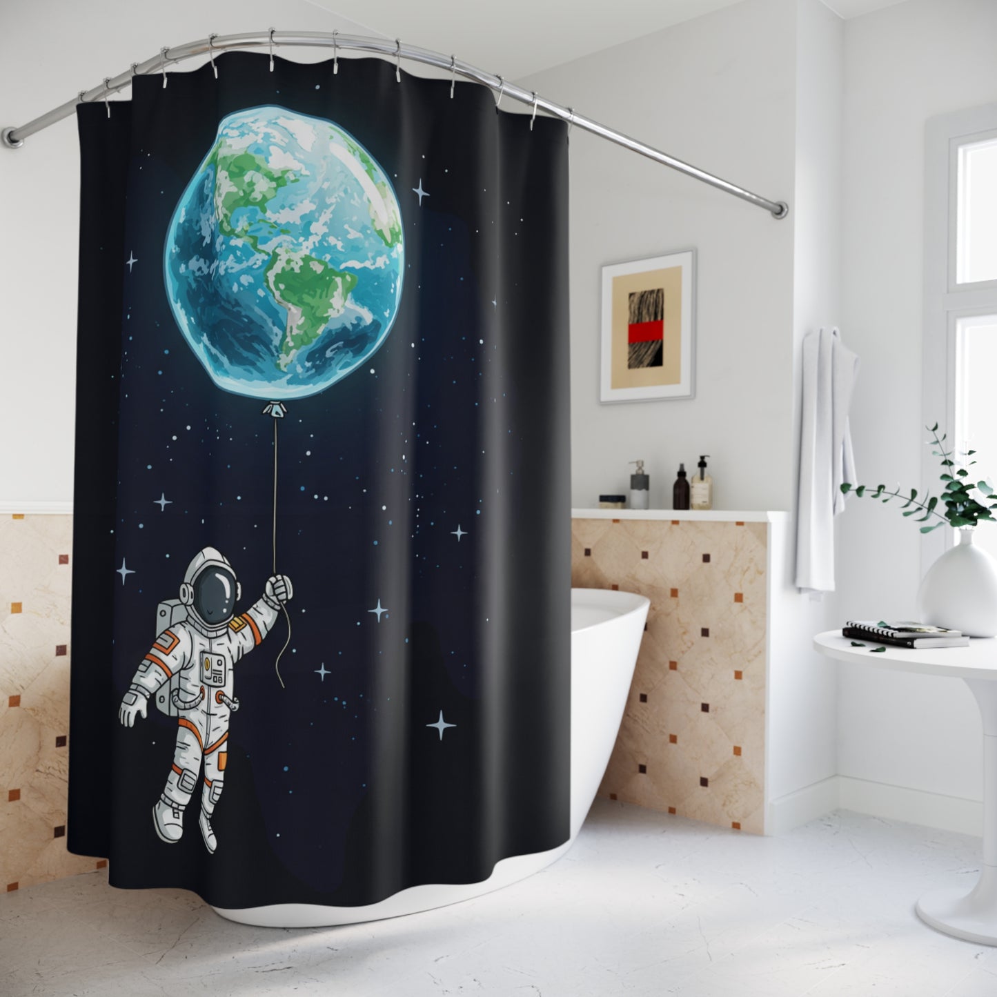 Astronaut Shower Curtain
