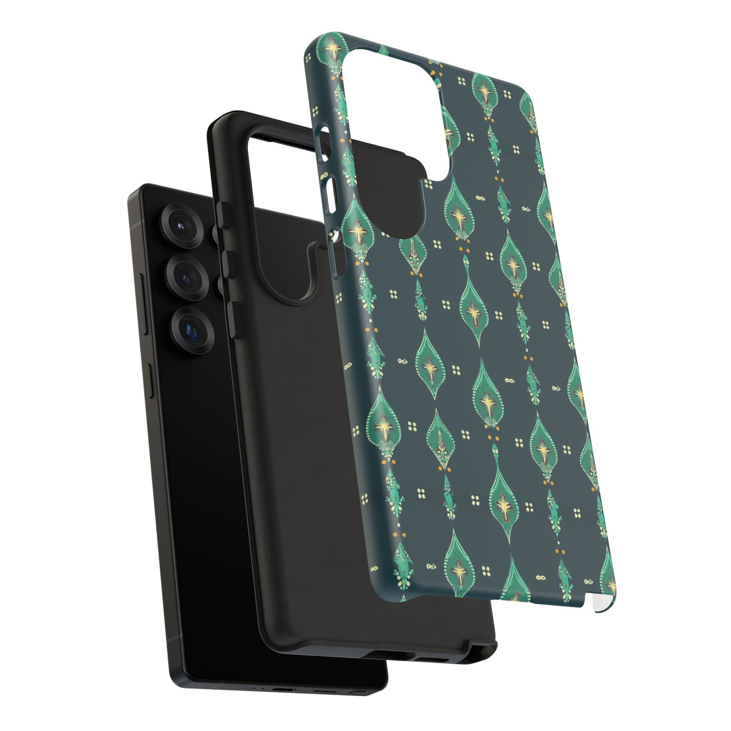 Emerald Boho Teardrop Phone Case