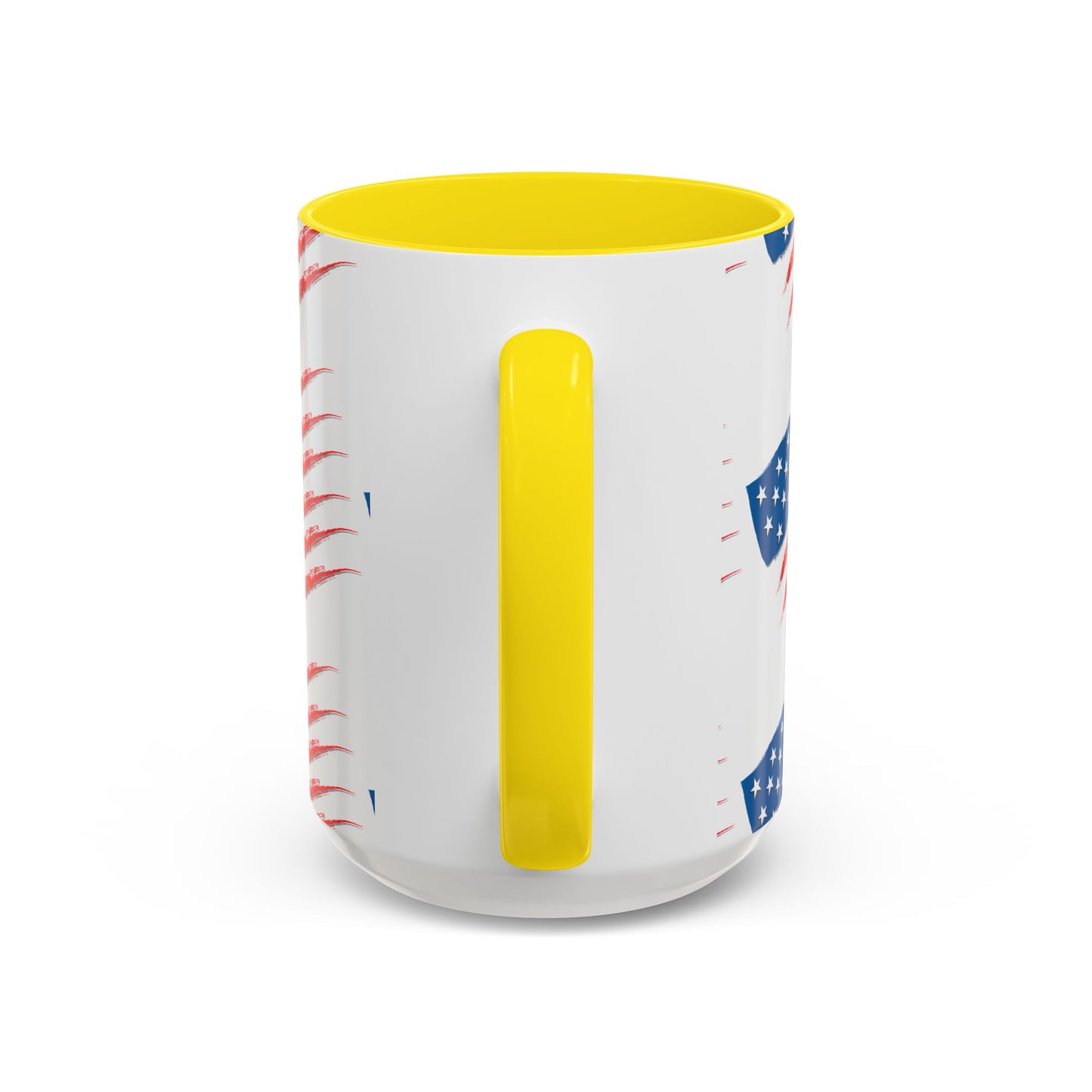 Patriotic Accent Coffee Mug | USA Flag Design
