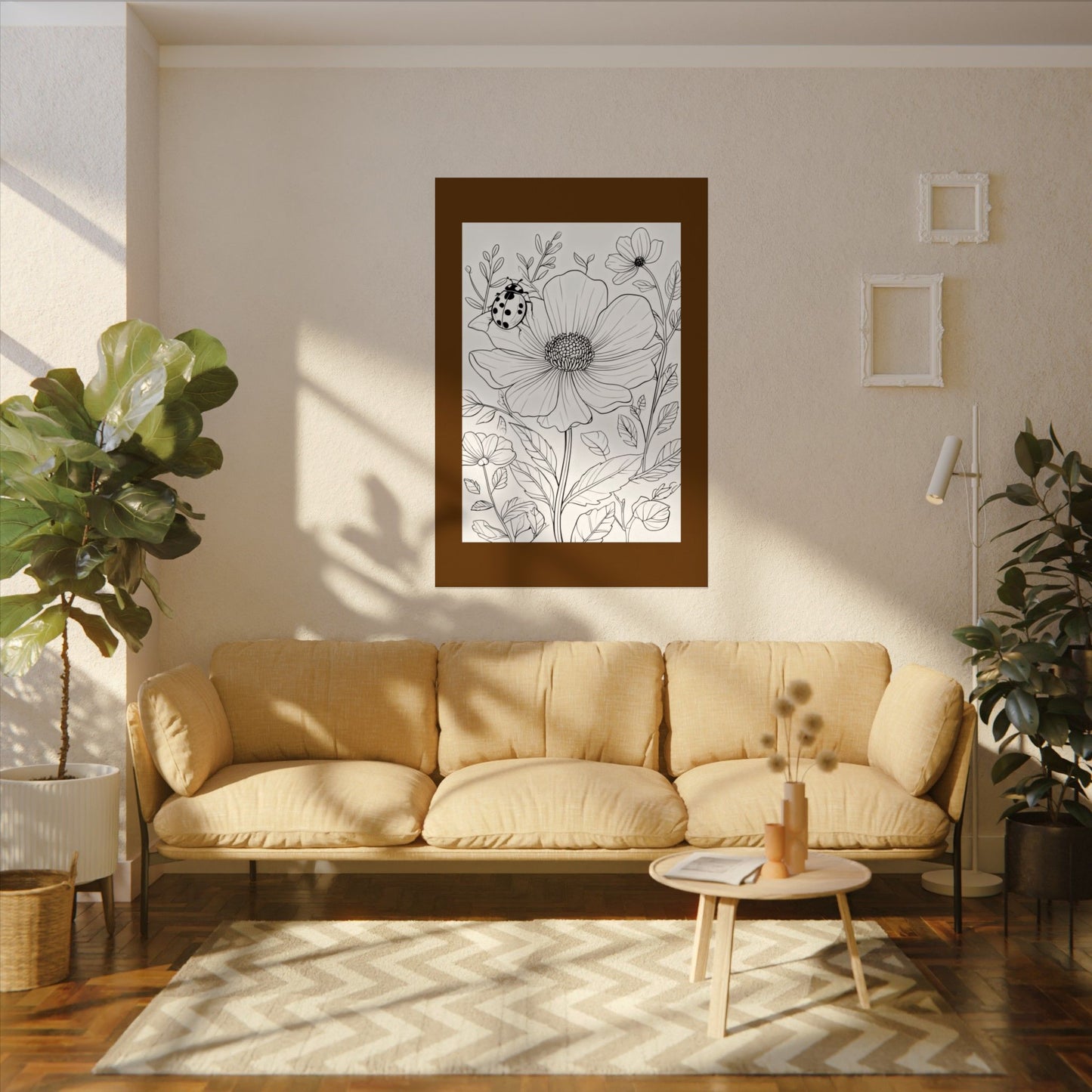 COLOR IT YOURSELF Line Art Poster — Textured Matte Print