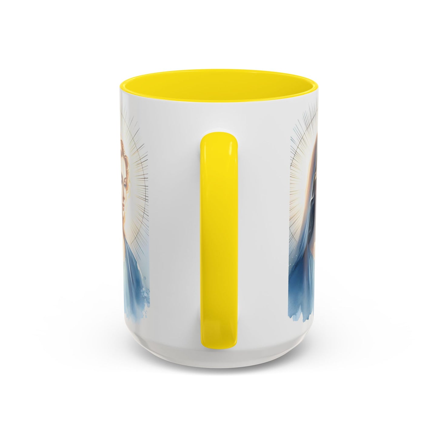 Serene Virgin Mary Accent Coffee Mug