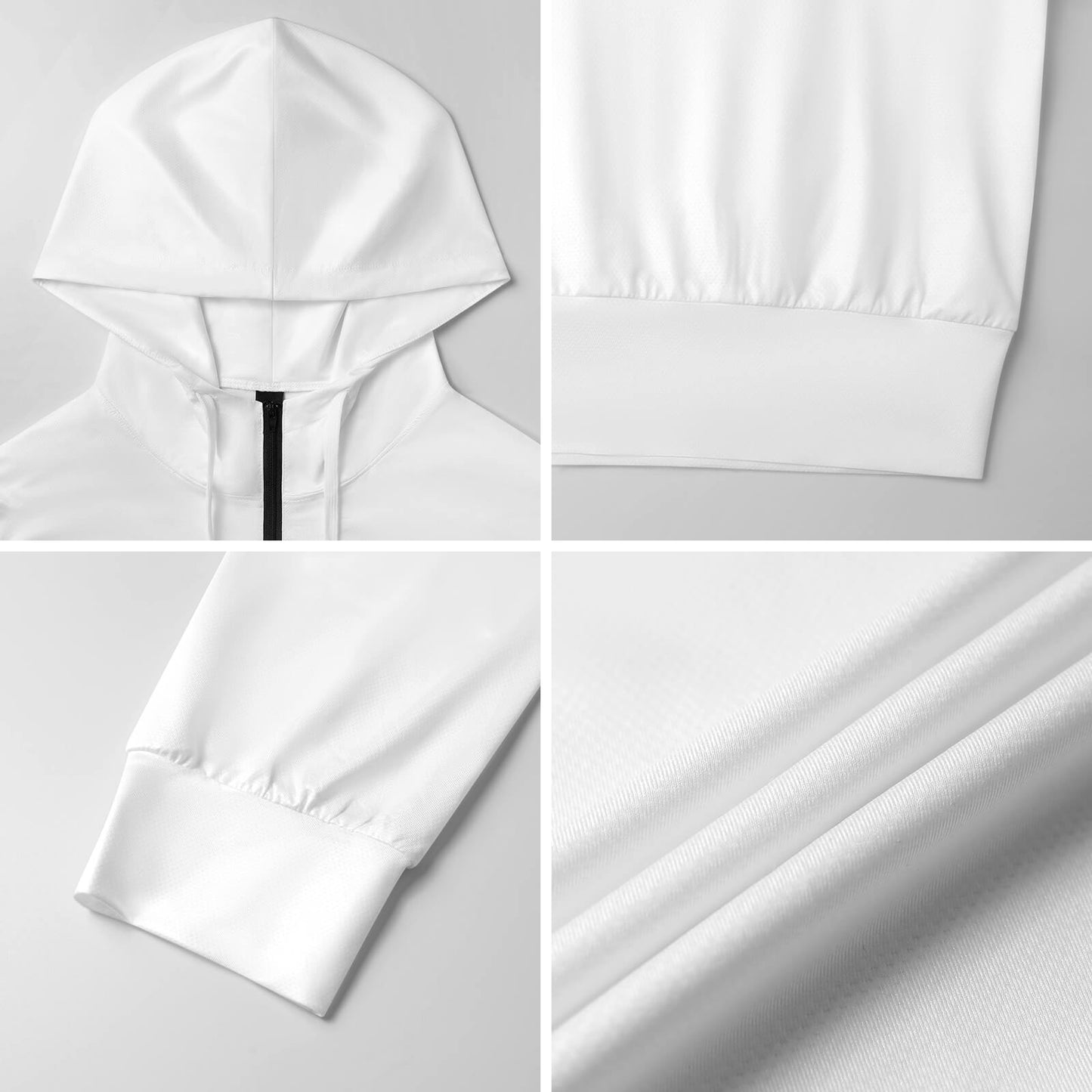 Hooded Zip Sweatshirt - Blue Striped