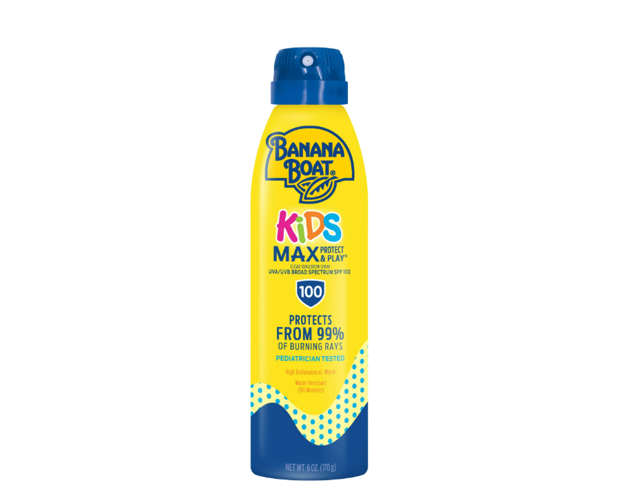 Banana Boat Kids Max Protect & Play Sunscreen Spray SPF 100, Kids Sunscreen Spray, Sunblock, 6 oz