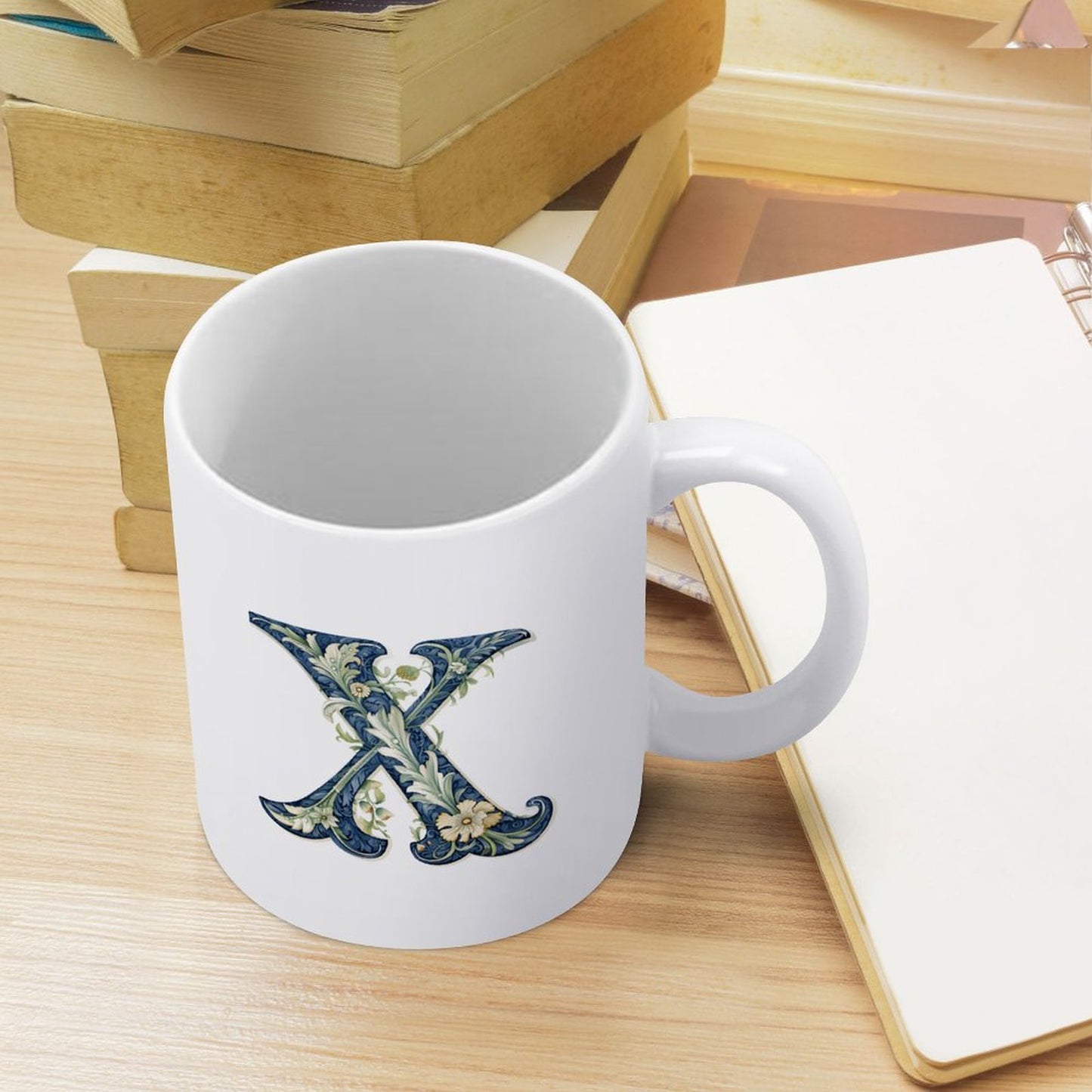 11oz White Mug Printing - Letter X