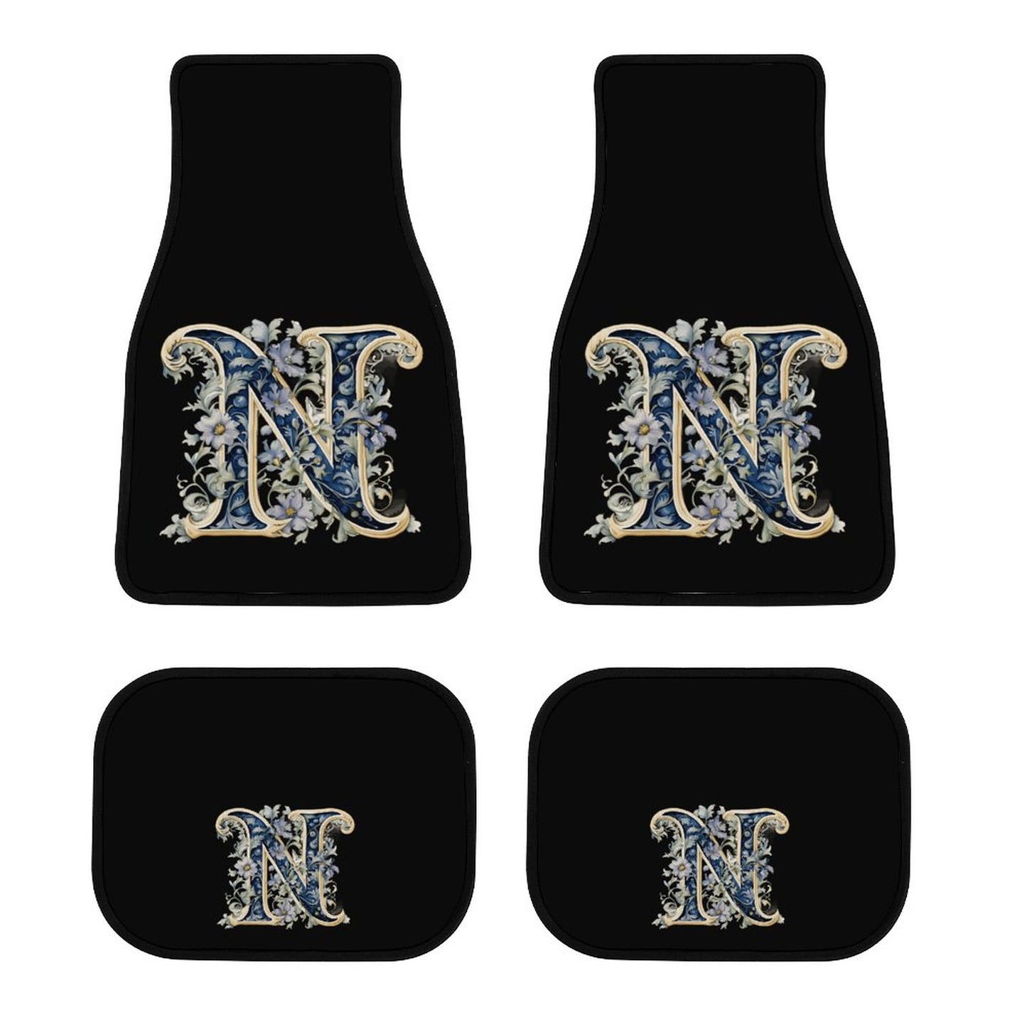 Car Mat Set of 4 - Letter N