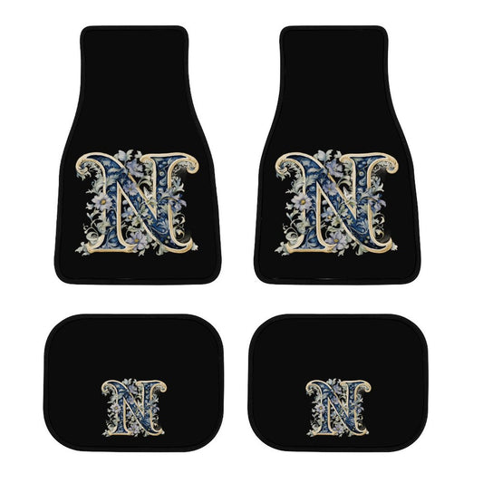 Car Mat Set of 4 - Letter N