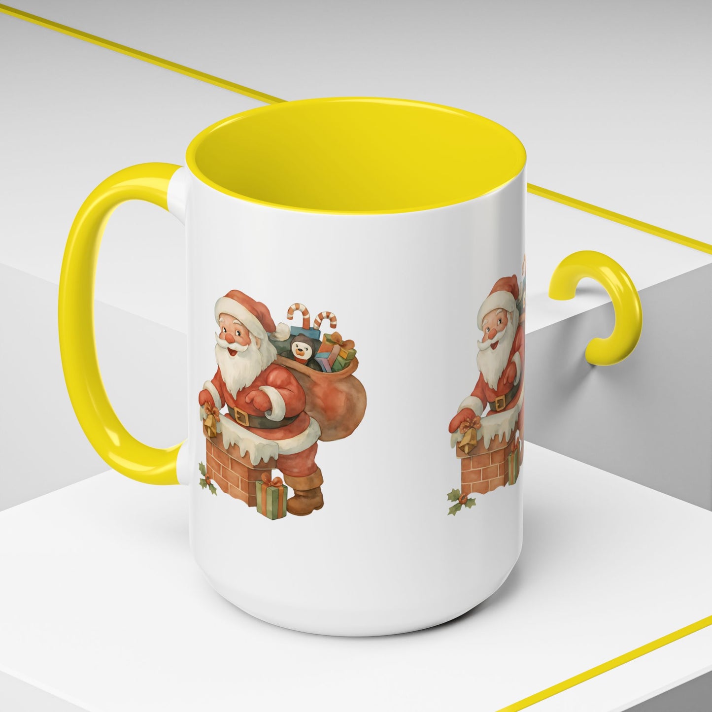 Festive Santa Coffee Mug, Holiday Gift, Christmas Decorations, Cozy Kitchen, Unique Mug, Santa-Themed Drinkware