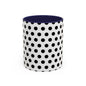 Elegant Polka Dot Mug - Stylish Coffee Cup for Home, Office, Gift for Birthdays, Anniversaries, Holidays, Unique Drinkware