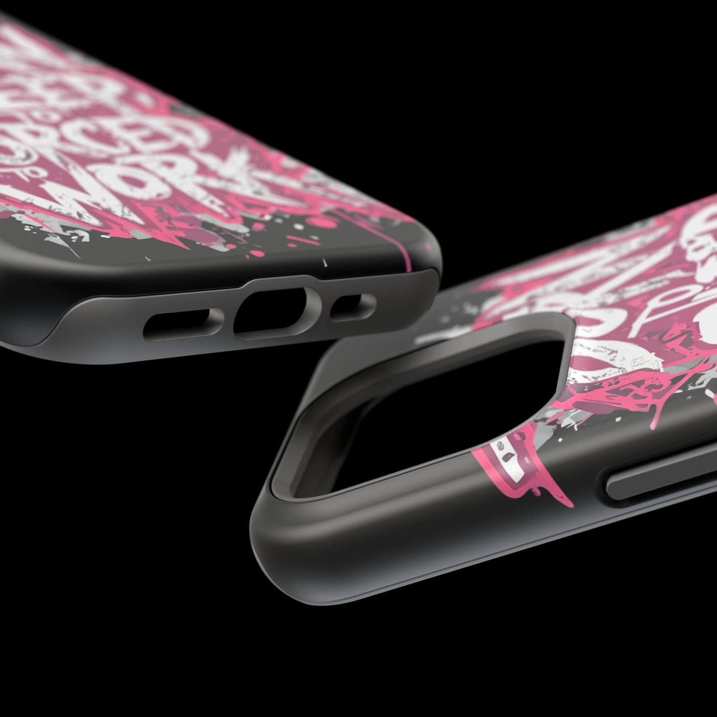 Phone Case — "Born to Sleep, Forced to Work" Impact-Resistant Magnetic Case