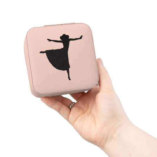 Compact Ballet Jewelry Travel Case — Portable Ring & Earring Organizer