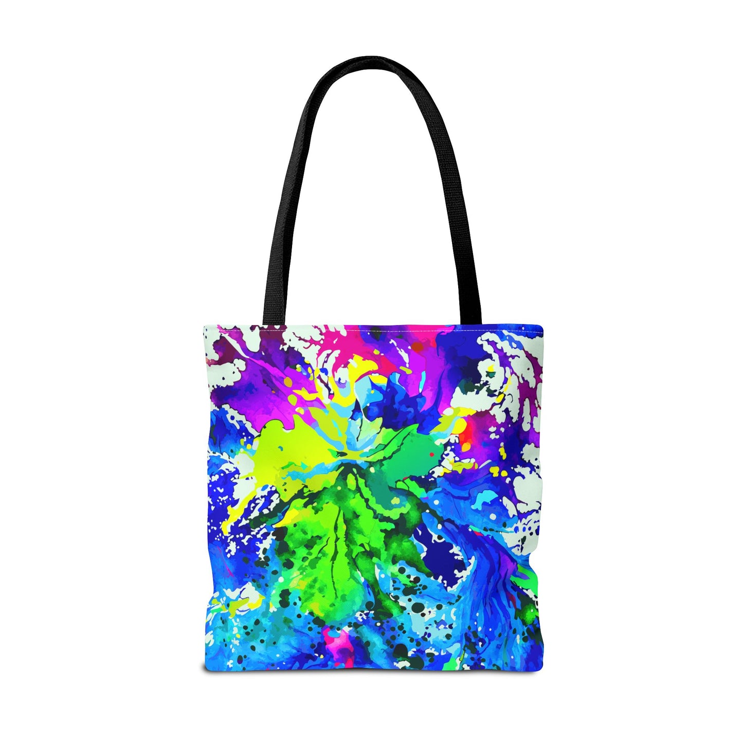 Vibrant Abstract Tote Bag Colorful Shopping Bag, Beach Tote