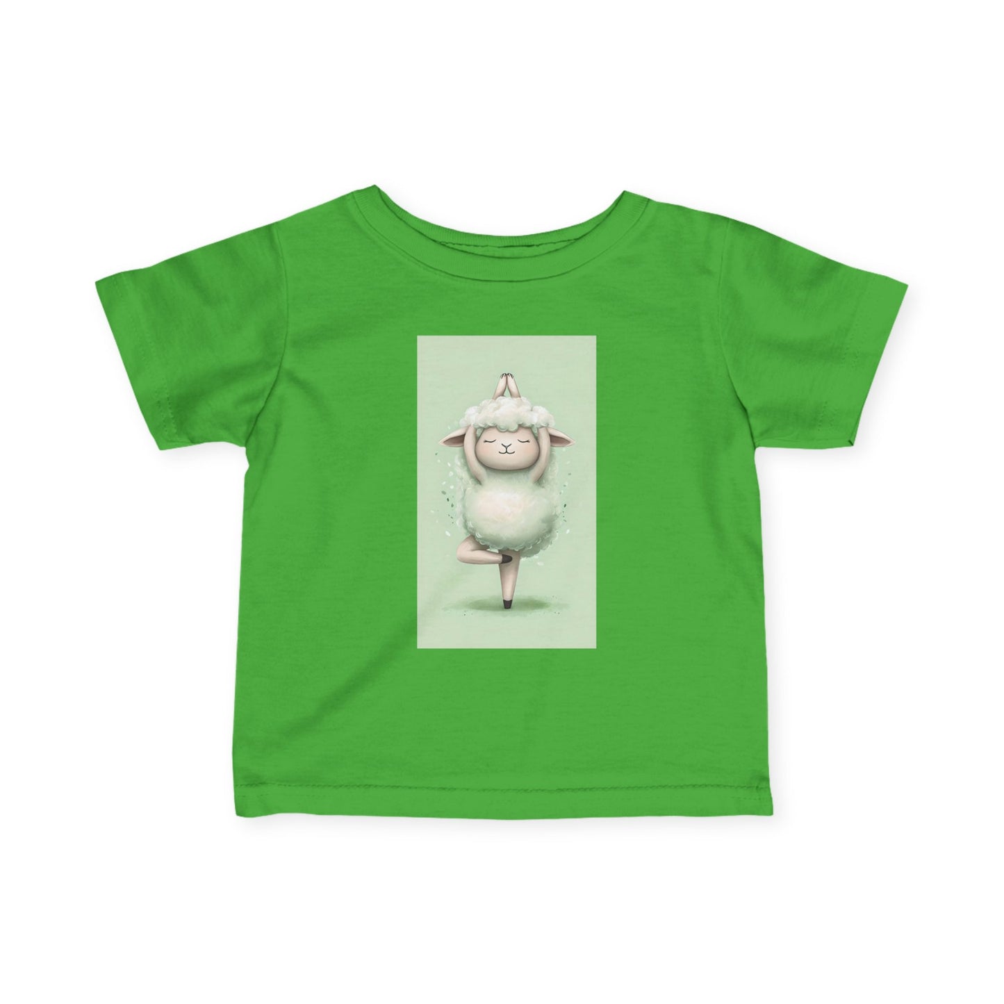 Infant Tee — Cute Ballet Sheep Baby Shirt ("Little Ballerina" Design)