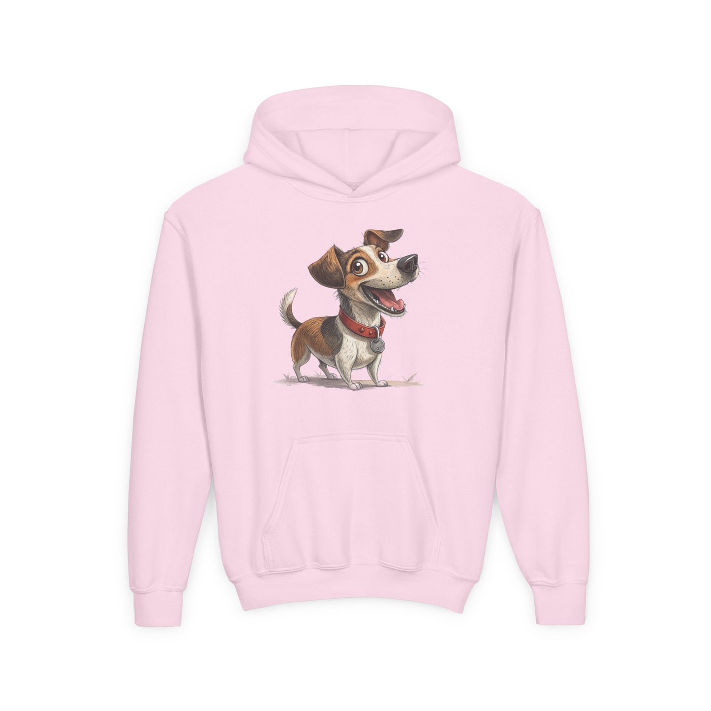 Kids Dog Hoodie – Cute Cartoon Jack Russell Puppy Sweatshirt (Custom Name Option)