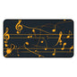 Music Notes Desk Mat – Golden Sheet Music Mouse Pad