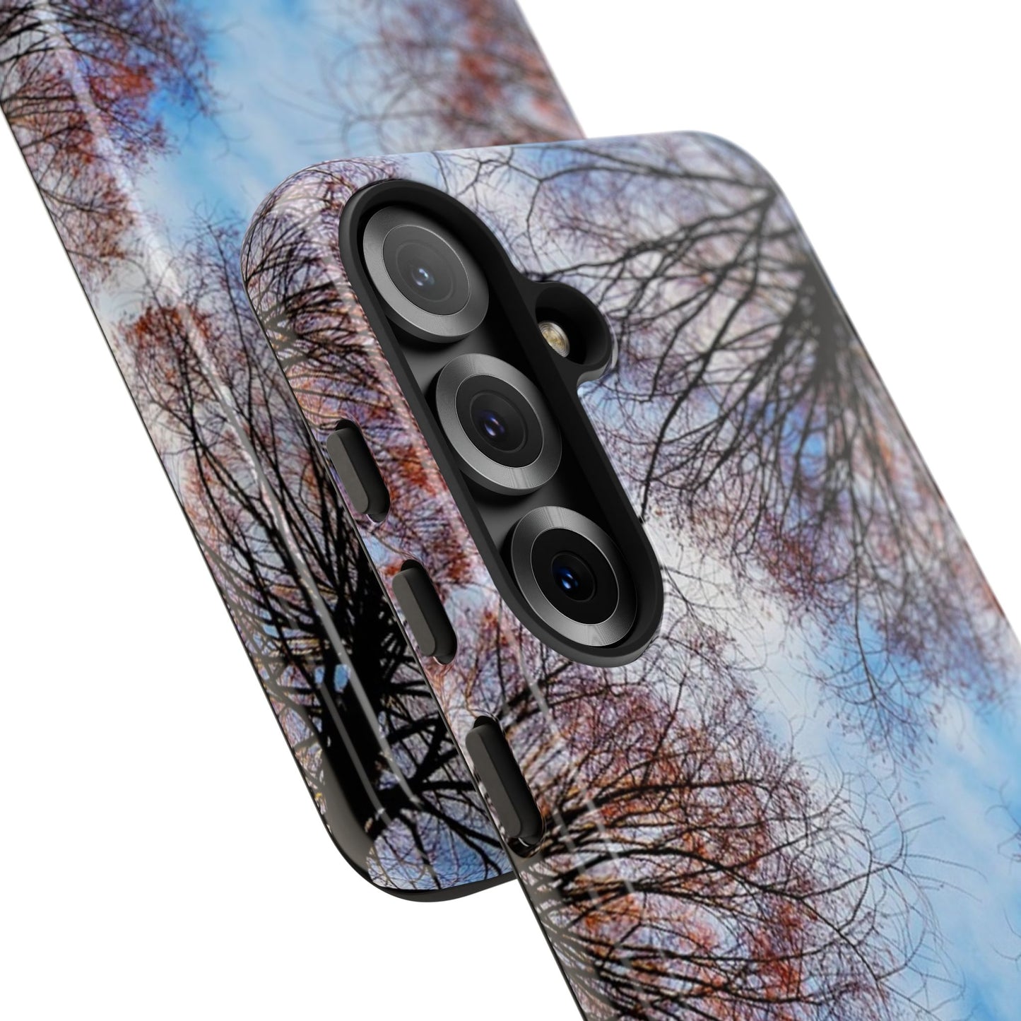 Skyward Trees Phone Case — Nature Forest Canopy Protective Tough Case