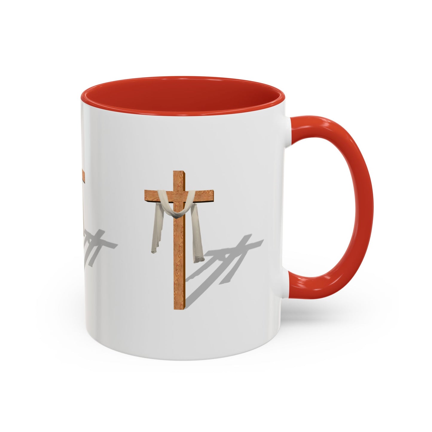 Faith-Inspired Accent Coffee Mug – Spiritual Gift for Christians, Religious Decor, Church Mug, Inspirational Drinkware