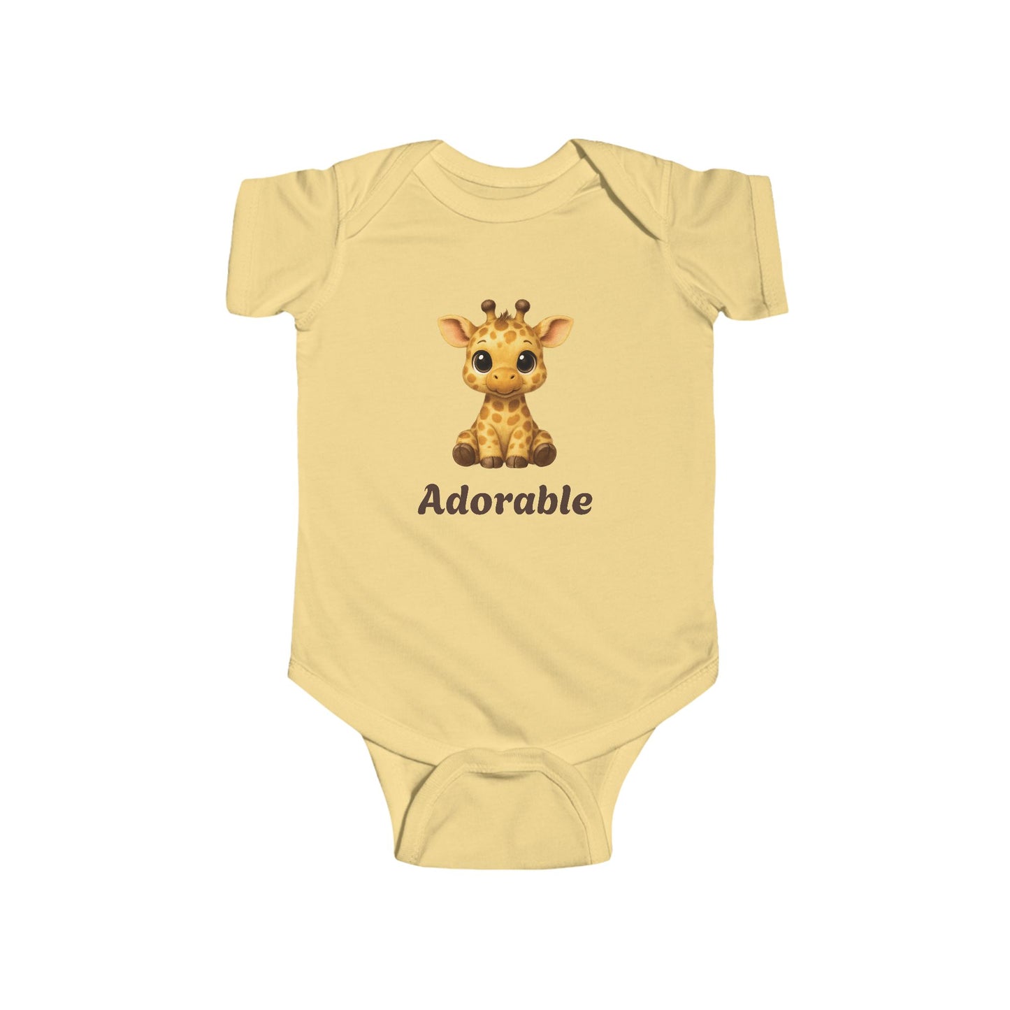 Adorable Giraffe Baby Bodysuit, Cute Infant Outfit, Baby Shower Gift