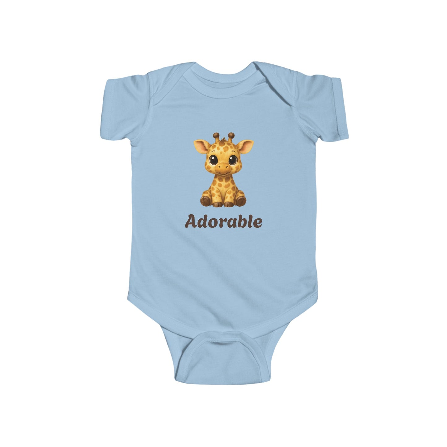 Adorable Giraffe Baby Bodysuit, Cute Infant Outfit, Baby Shower Gift