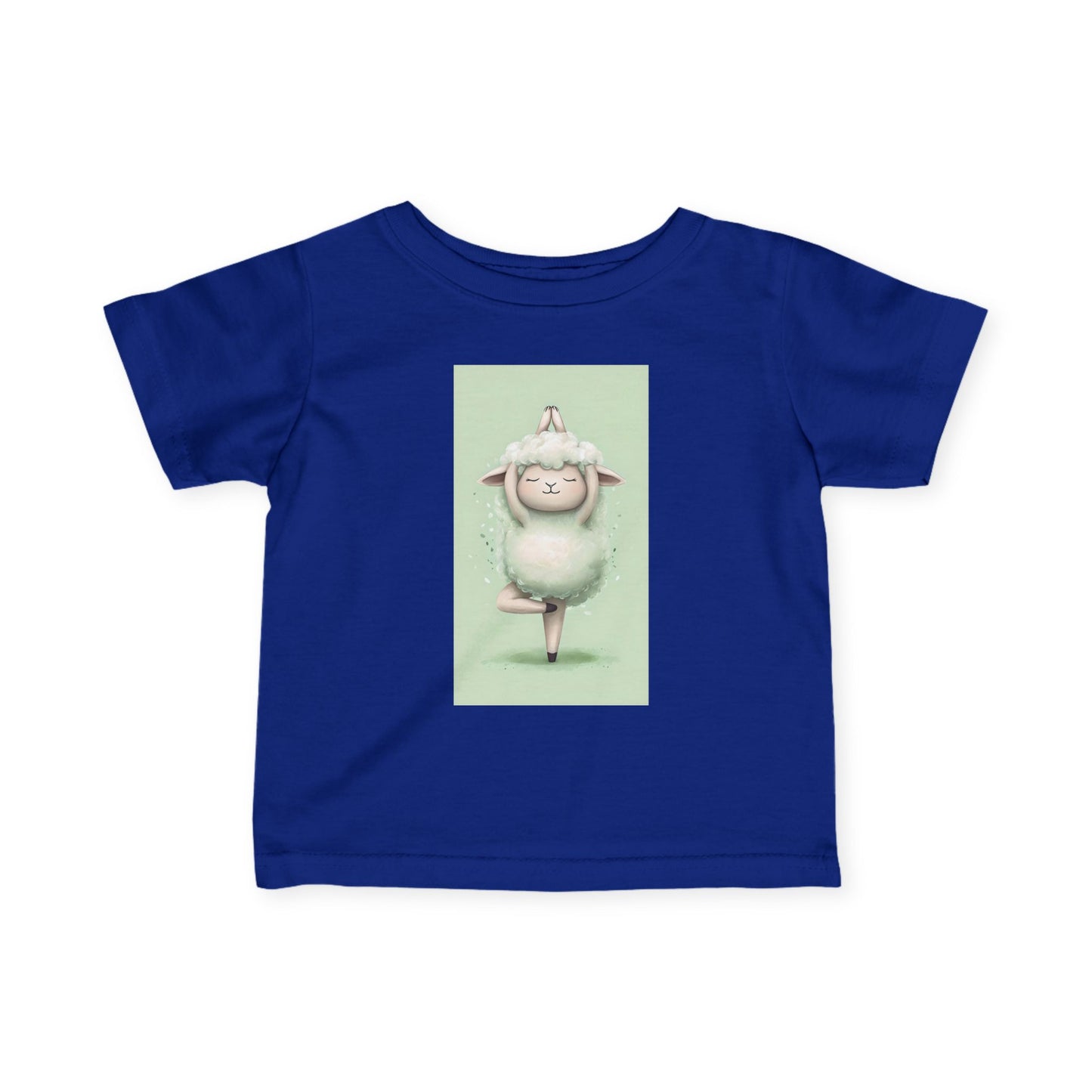 Infant Tee — Cute Ballet Sheep Baby Shirt ("Little Ballerina" Design)