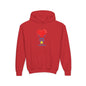 Kids Heart Balloon Hoodie — Cute Girl Holding Red Heart Design