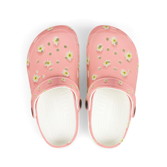 Cute Floral Kid's EVA Foam Clogs, Colorful Summer Footwear, Comfortable Playtime Shoes, Perfect for Garden Parties, Easy On/off, Outdoor Fun