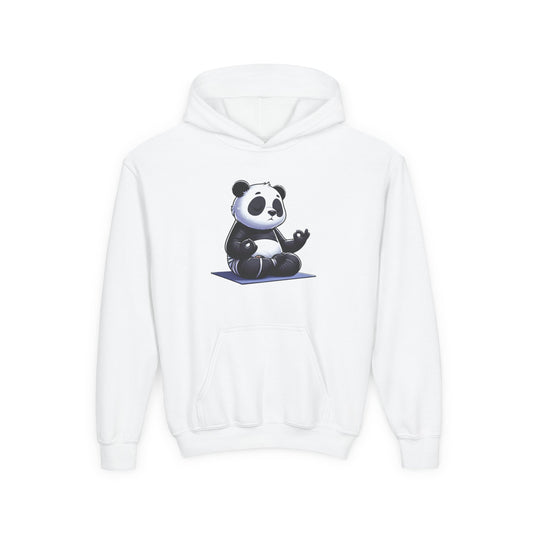 Kids Panda Yoga Hoodie — Cute Meditating Panda Sweatshirt for Children