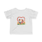 Infant Tee — Cute Heart Kids Valentine Design
