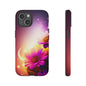 Floral Moonlight Phone Case – Purple Daisy Protective Cover