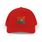 Don’t Look Back Snapback Trucker Cap — Retro Rainbow Embroidered Hat