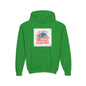 California Surfing Youth Hoodie — Retro Beach Palm Tree Surf Graphic