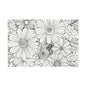 COLOR IT YOURSELF Floral Line Art Poster — Textured Matte Print