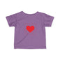 Infant Tee – Red Heart Confetti Baby Shirt