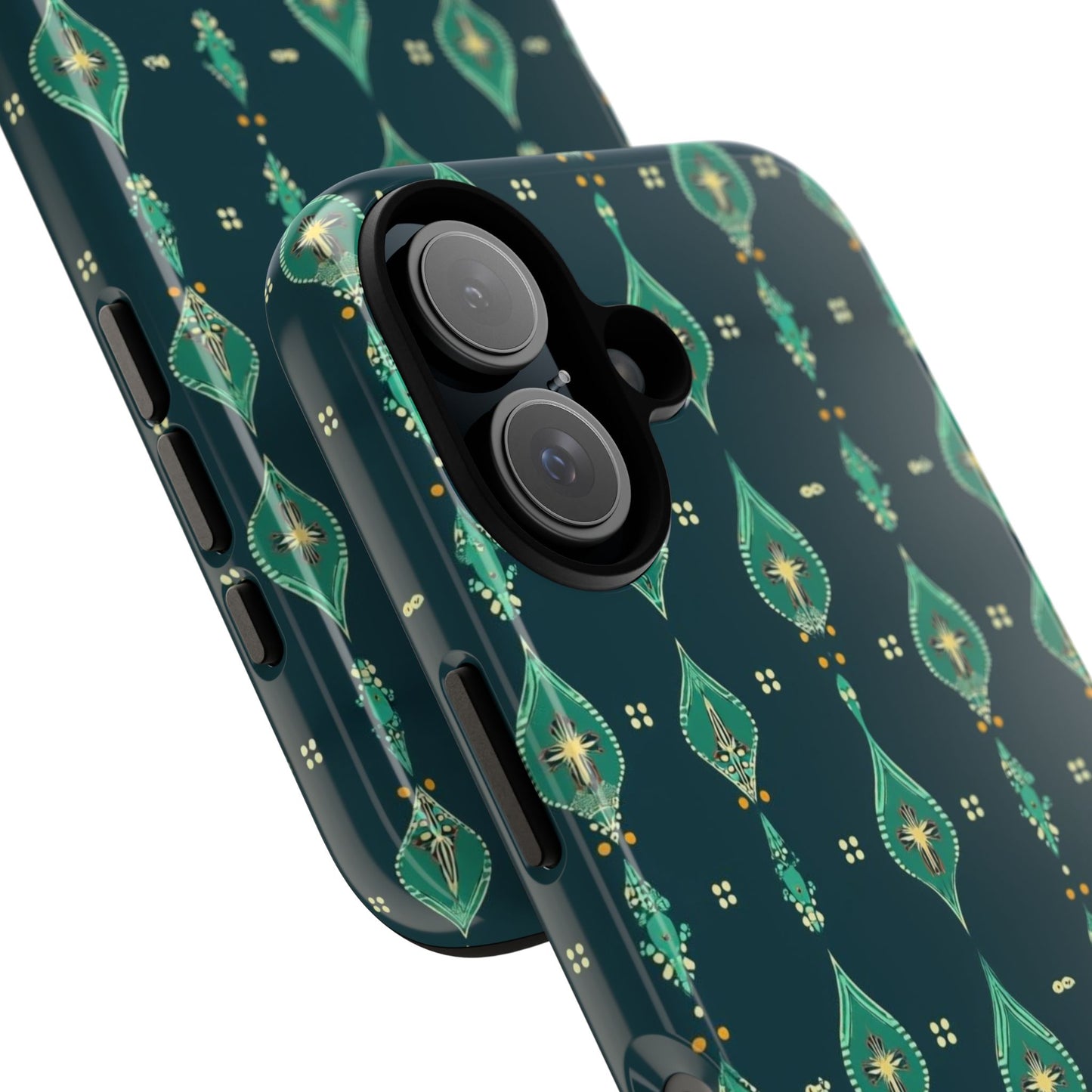 Emerald Boho Teardrop Phone Case