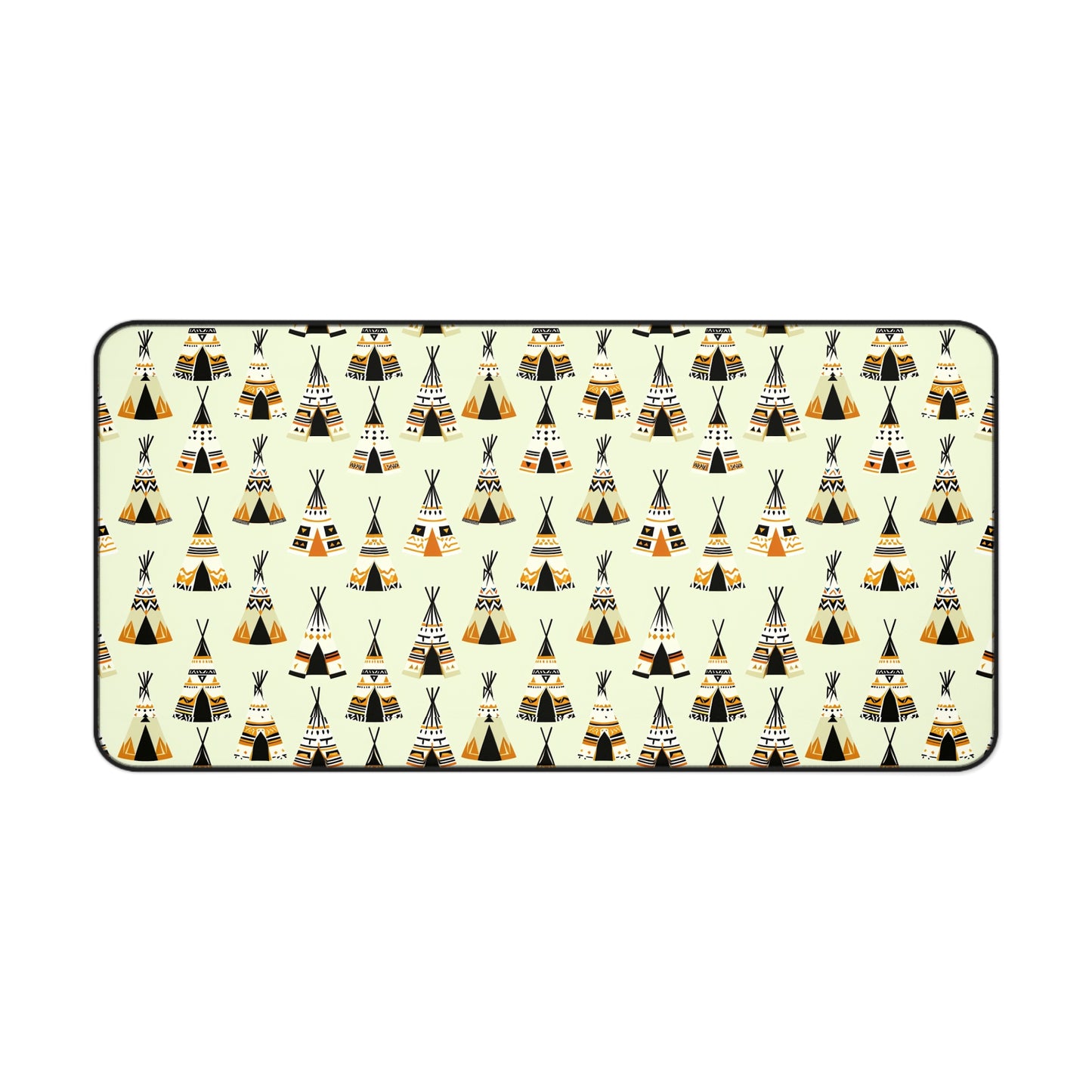 Tribal Teepee Desk Mat - Bohemian Workstation Decor