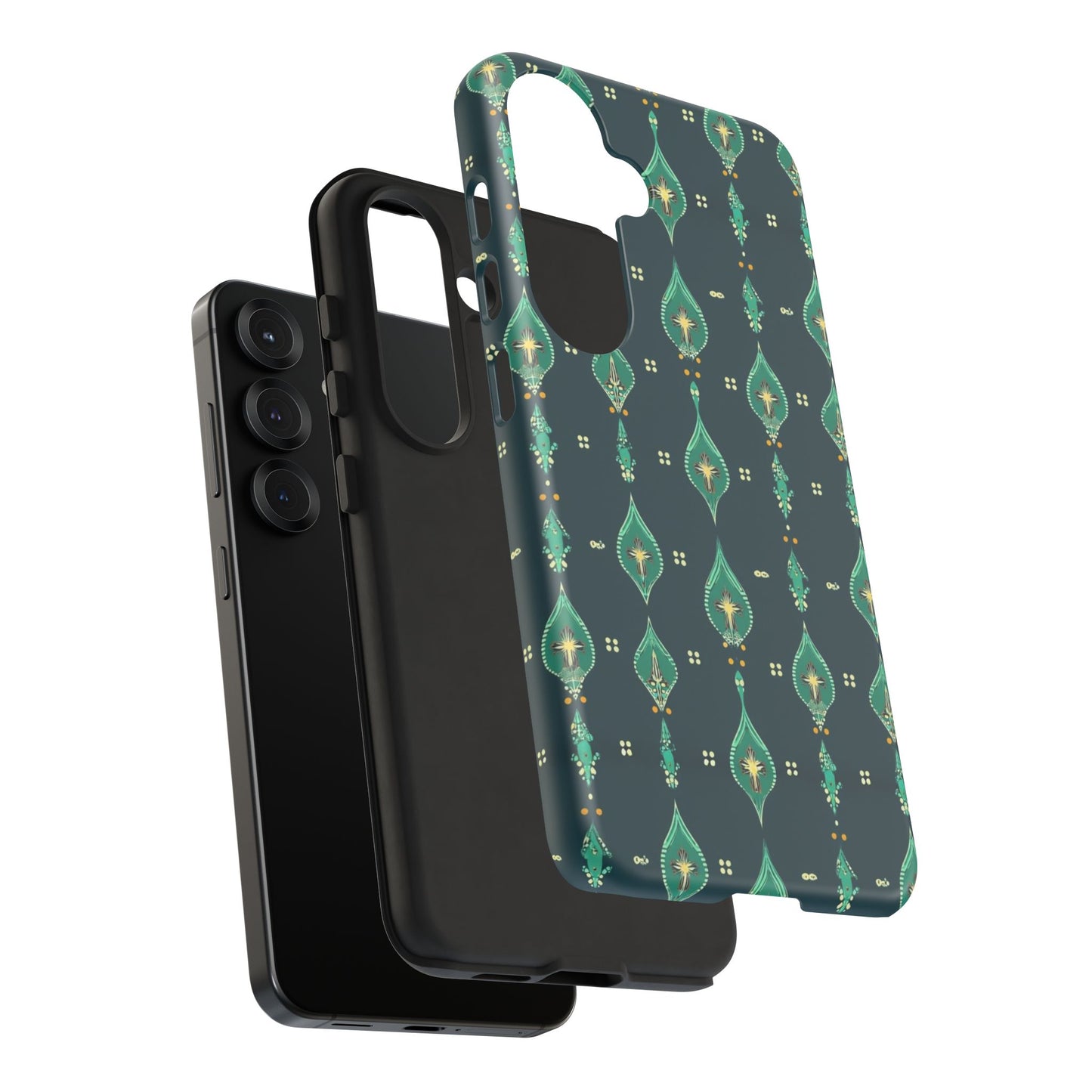 Emerald Boho Teardrop Phone Case