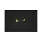 Black Cat Eyes Floor Mat — Heavy Duty Halloween Entry Rug