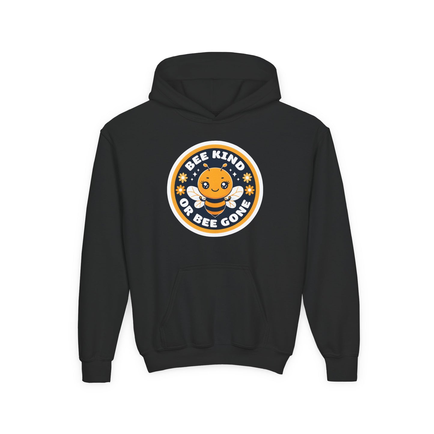 Bee Kind Badge hoodie | Youth Hoodie, Cute Bee Graphic