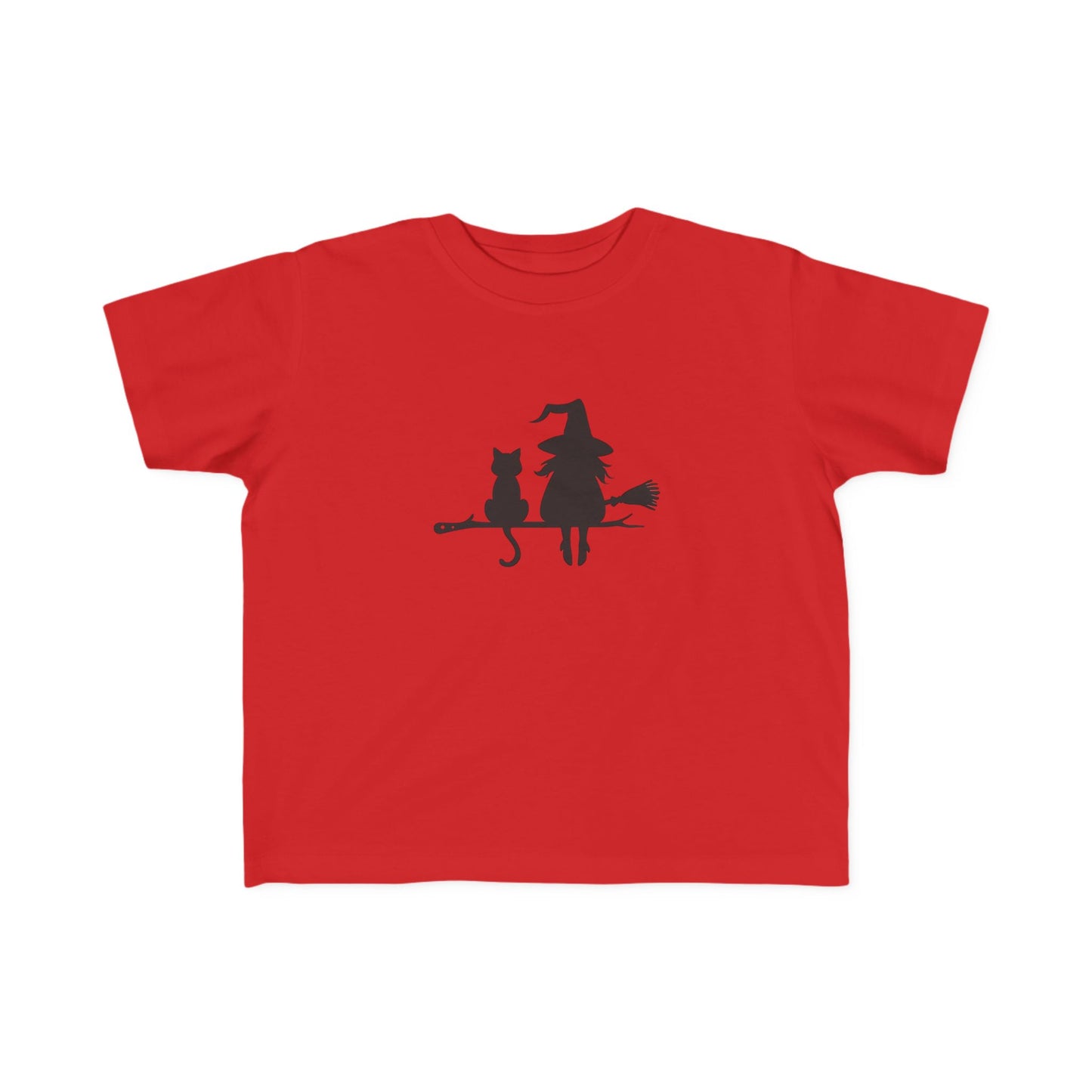 Toddler Witch and Cat Tee | Halloween T-Shirt, Kids Graphic Tee, Witch Shirt, Toddler Costume, Fall Apparel