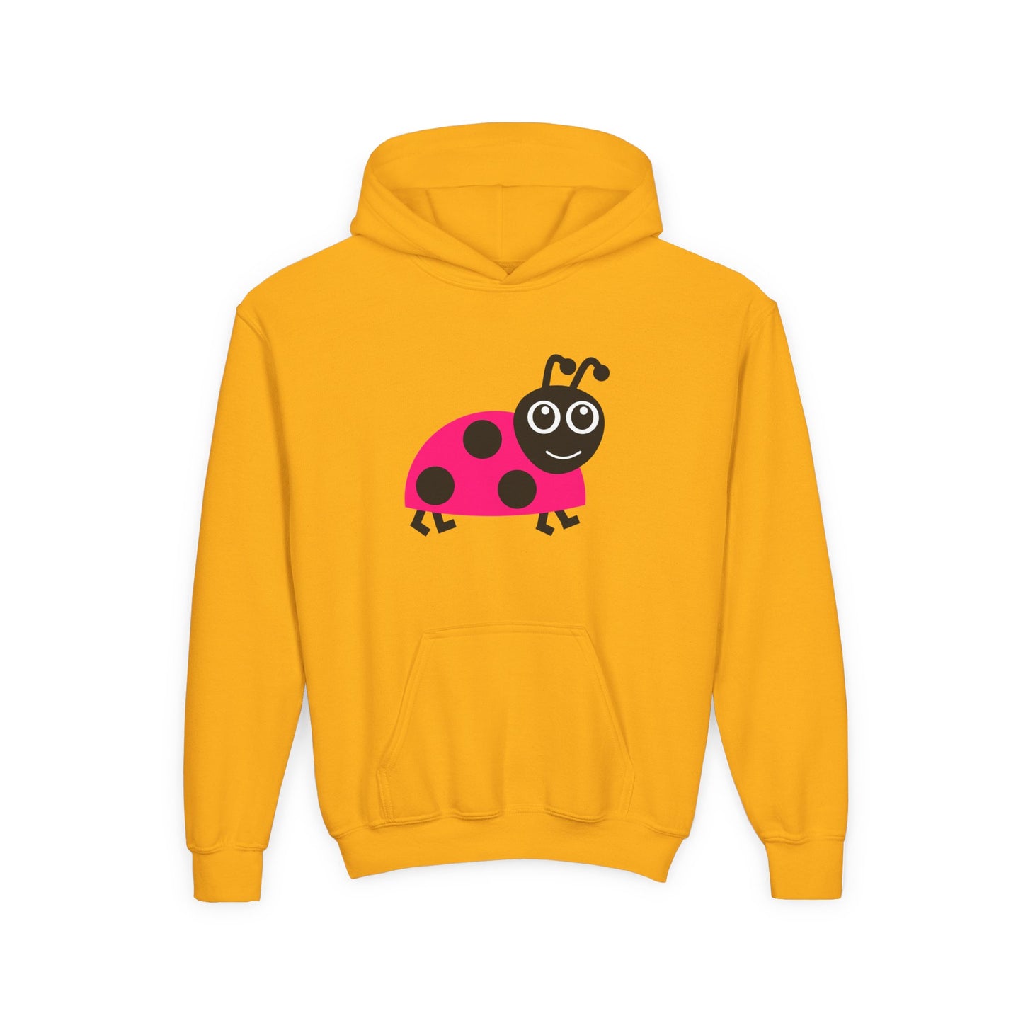 Pink Ladybug Kids Hoodie | Cute Bug Graphic Sweatshirt