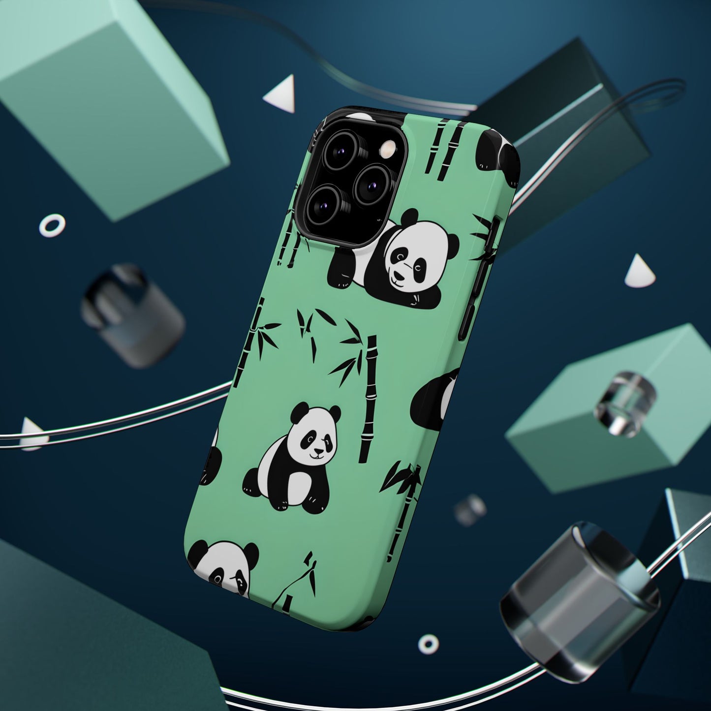 Panda Bamboo Magnetic Impact-Resistant Phone Case