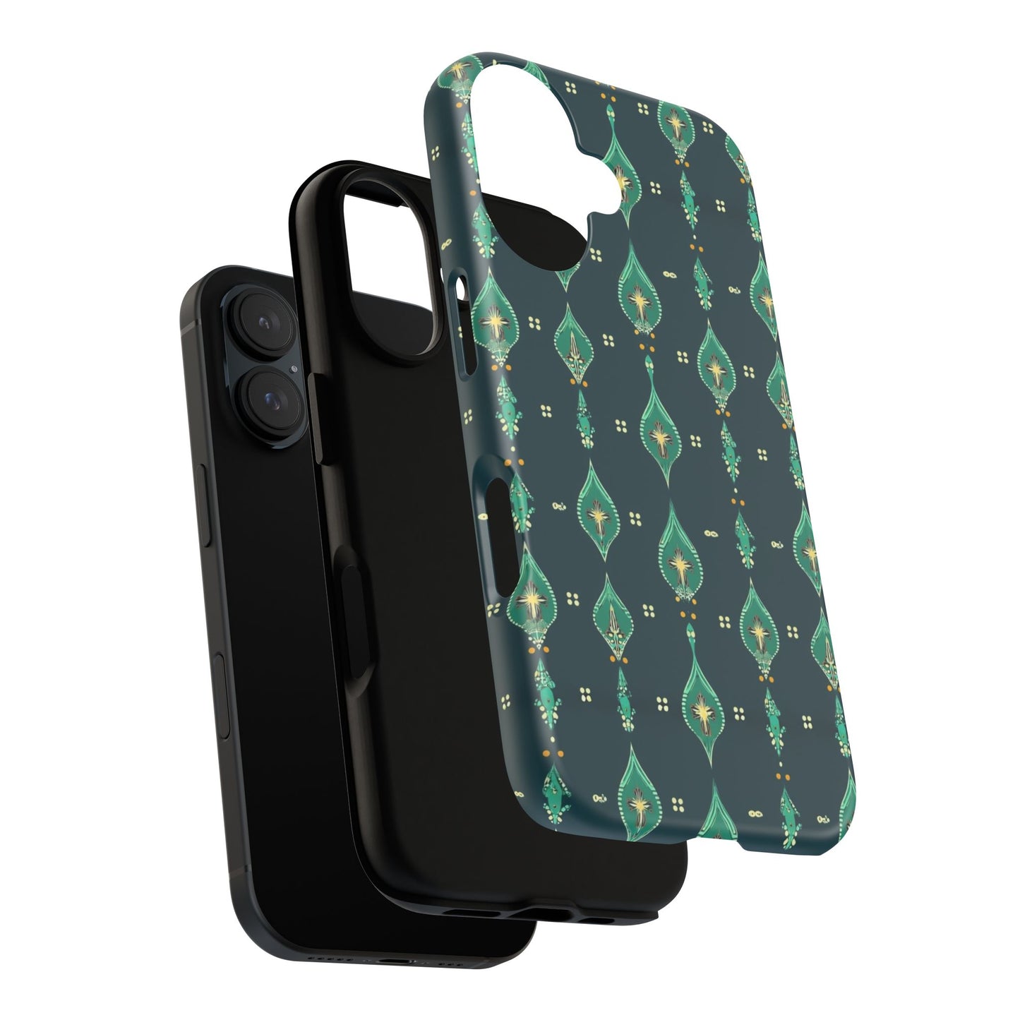 Emerald Boho Teardrop Phone Case