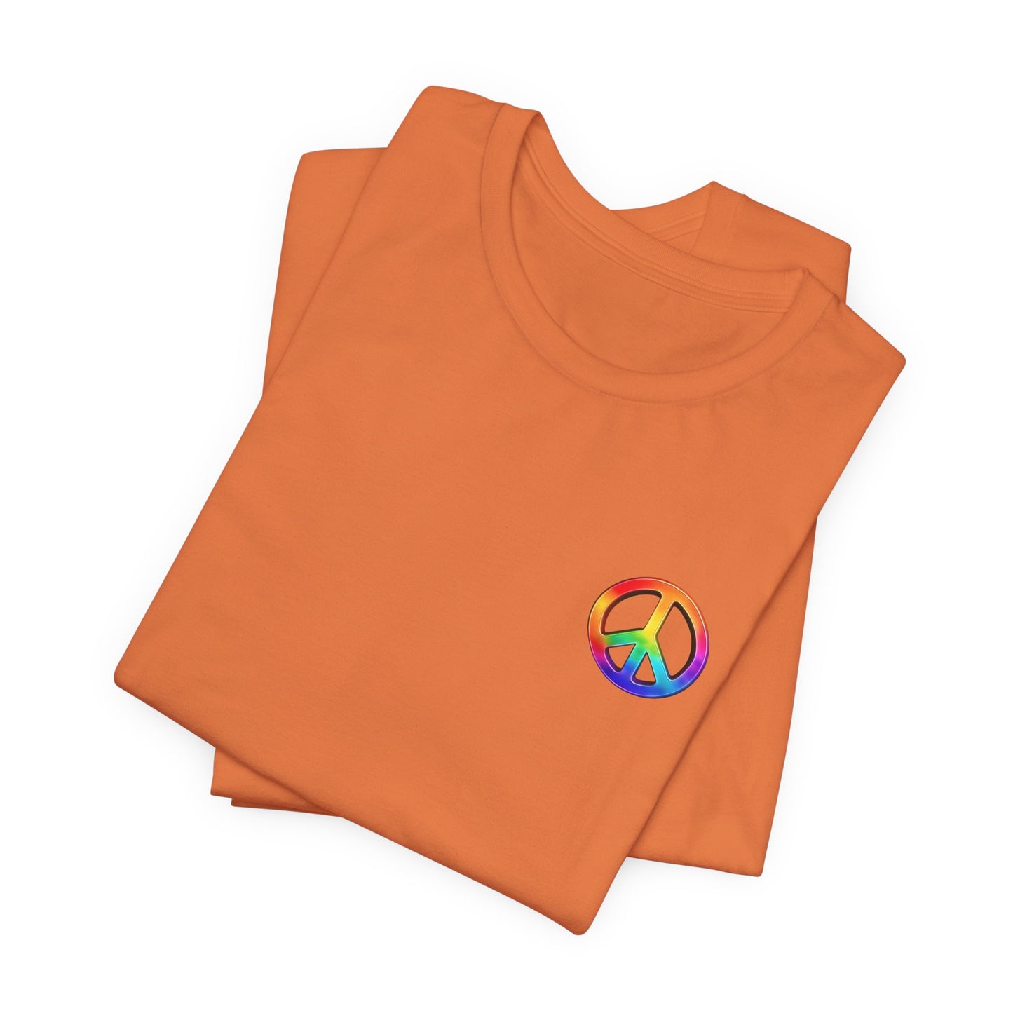 Peace Sign Tie-Dye Tee — Rainbow Hippie Peace Symbol T-Shirt